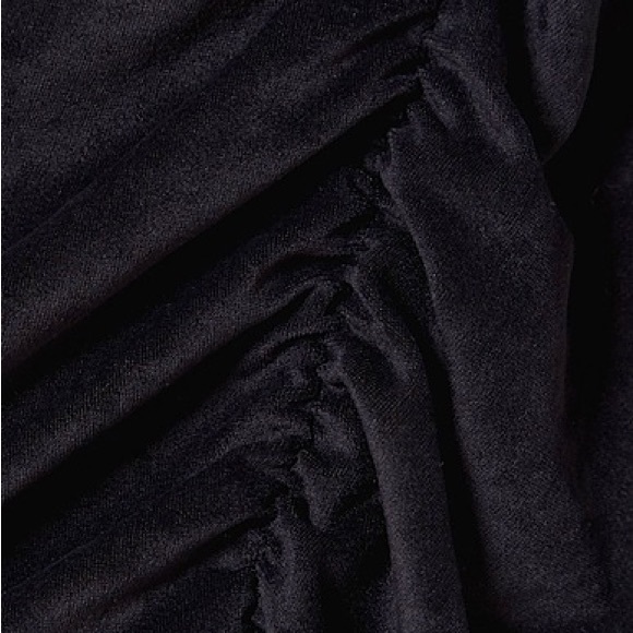 NWT JAMES PERSE Fitted Low Back Velvet Dress in Black XS - Picture 10 of 13